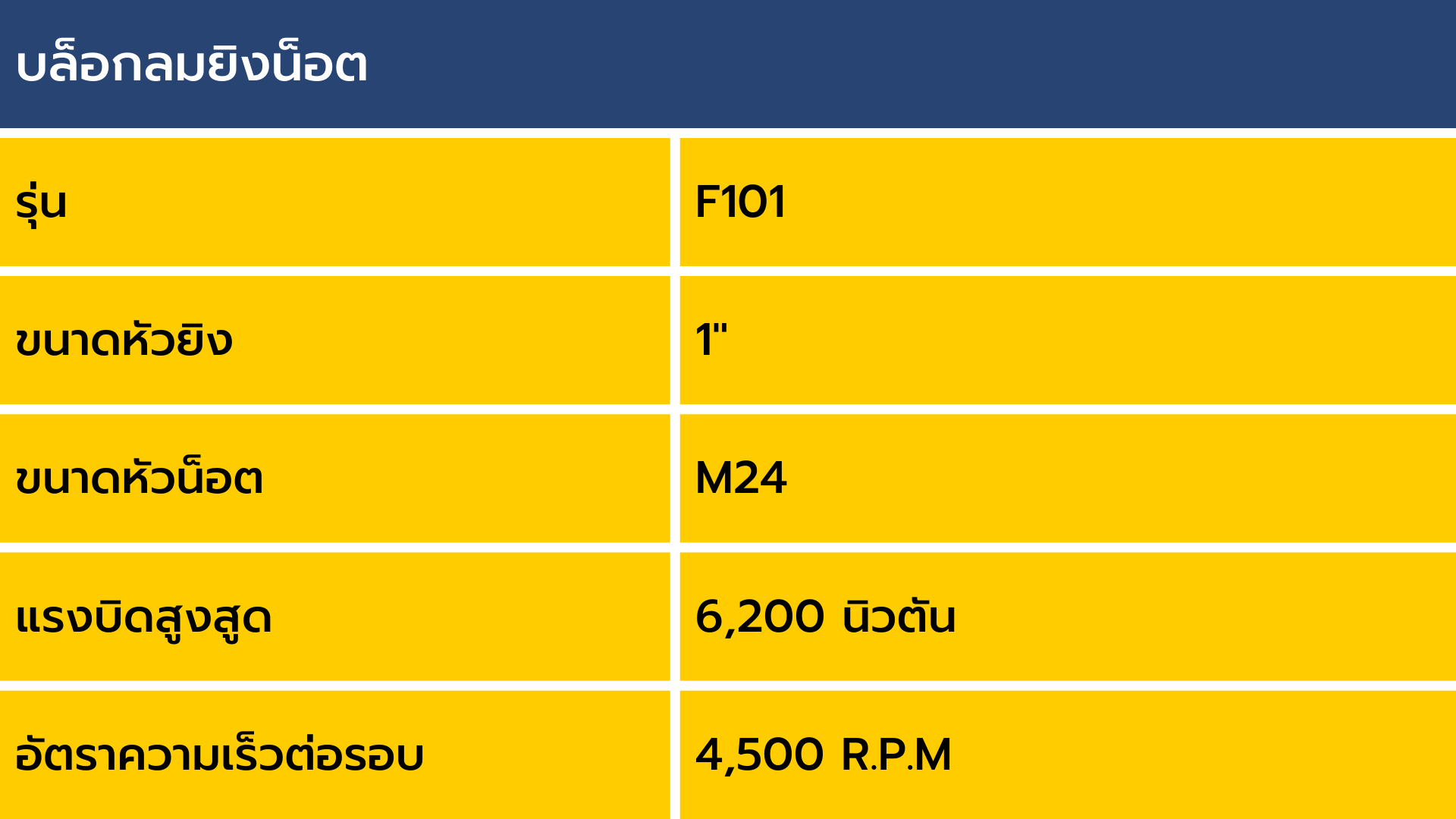บล็อกลมยิงน็อต รถบรรทุก