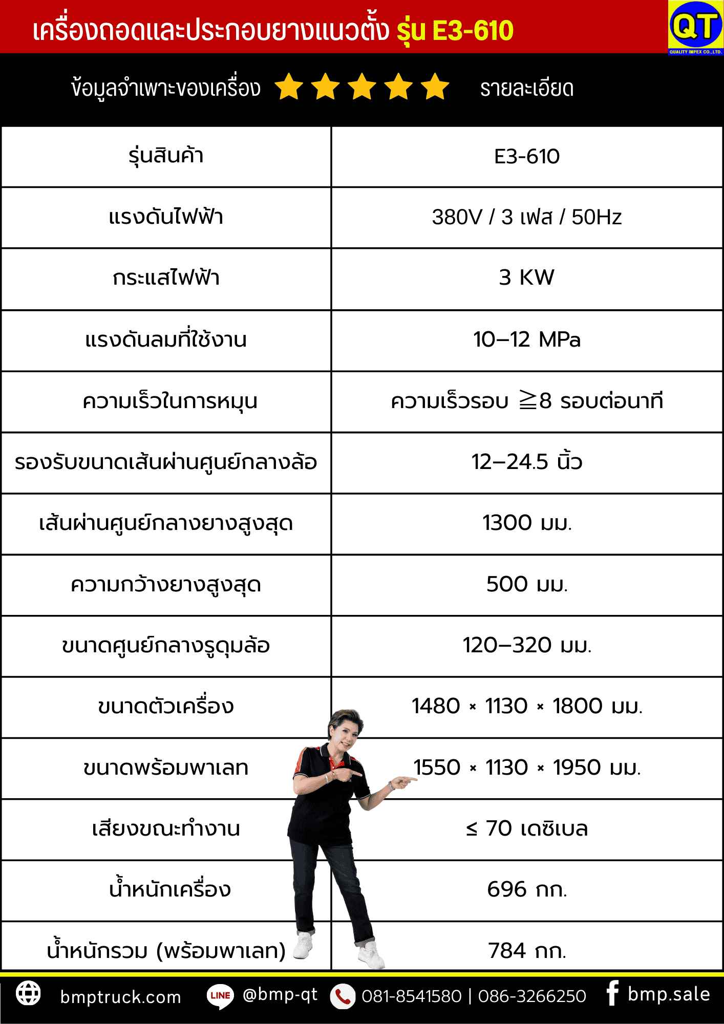 อุปกรณ์เปิดร้านยางรถบรรทุก