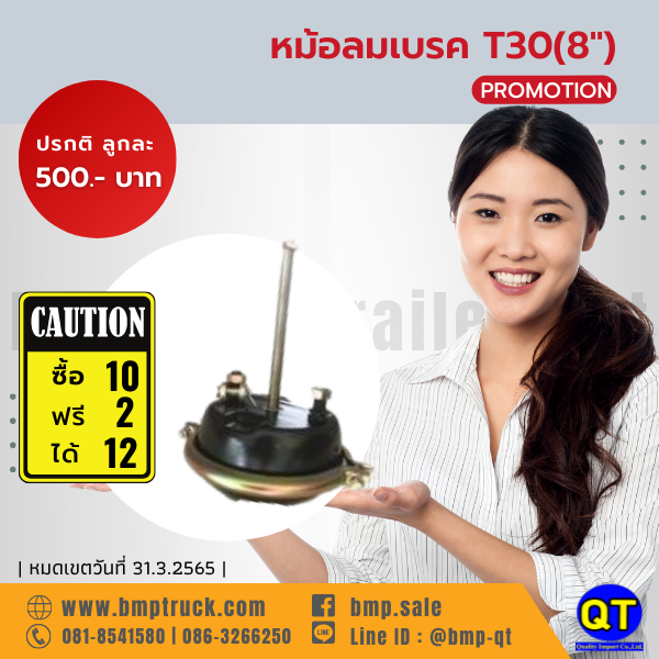 หม้อลมเบรค T30(8")