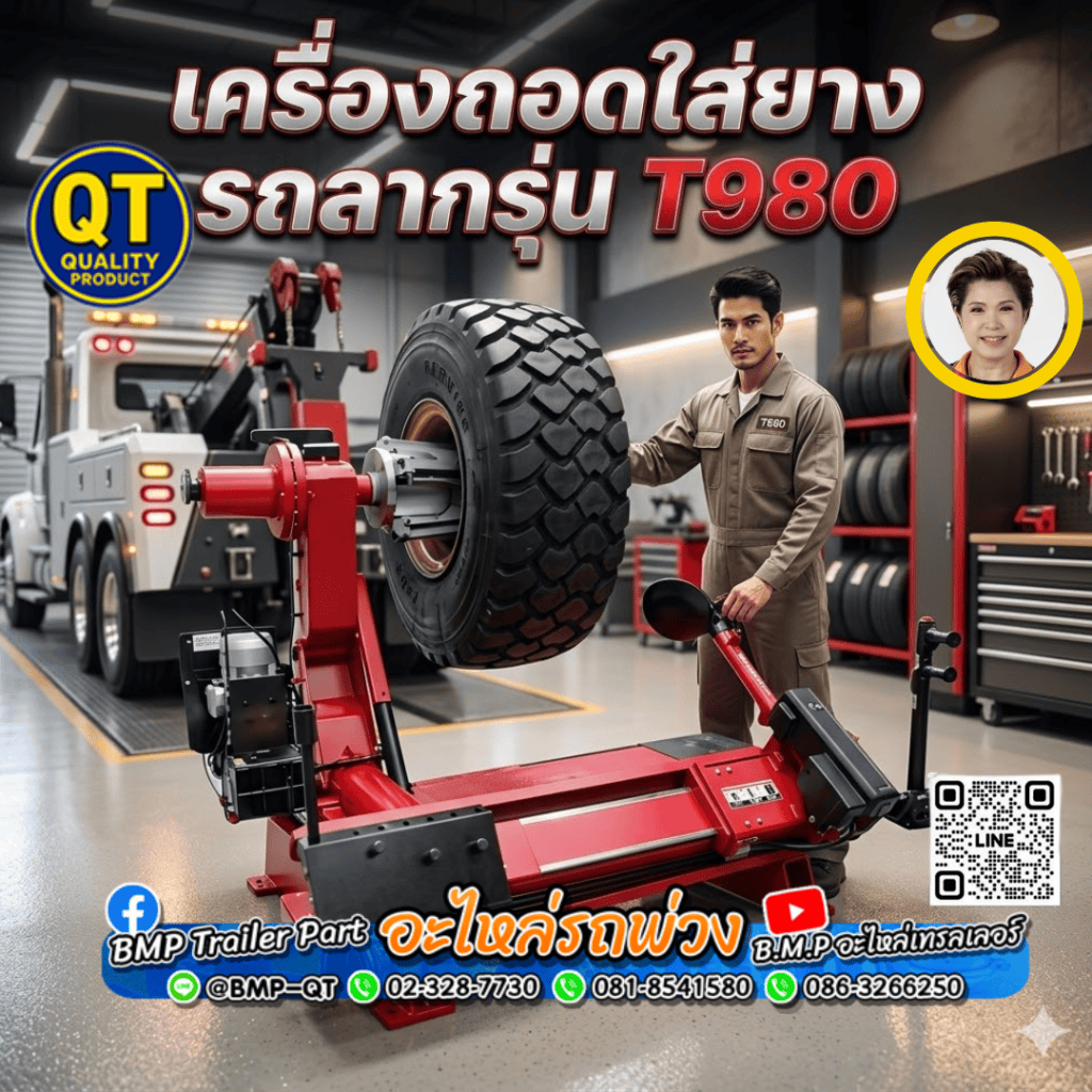 เครื่องถอดใส่ยางรถลากรุ่น T980