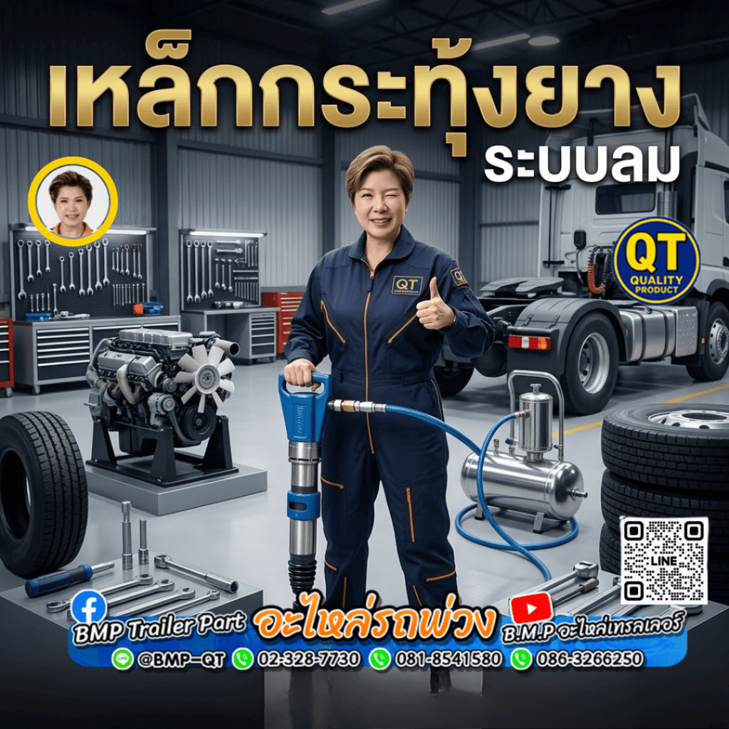 เหล็กกระทุ้งยาง ระบบลม 